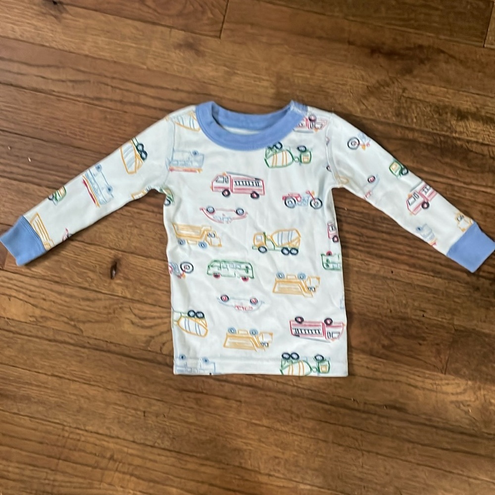 Moon and Back vehicles pajamas top